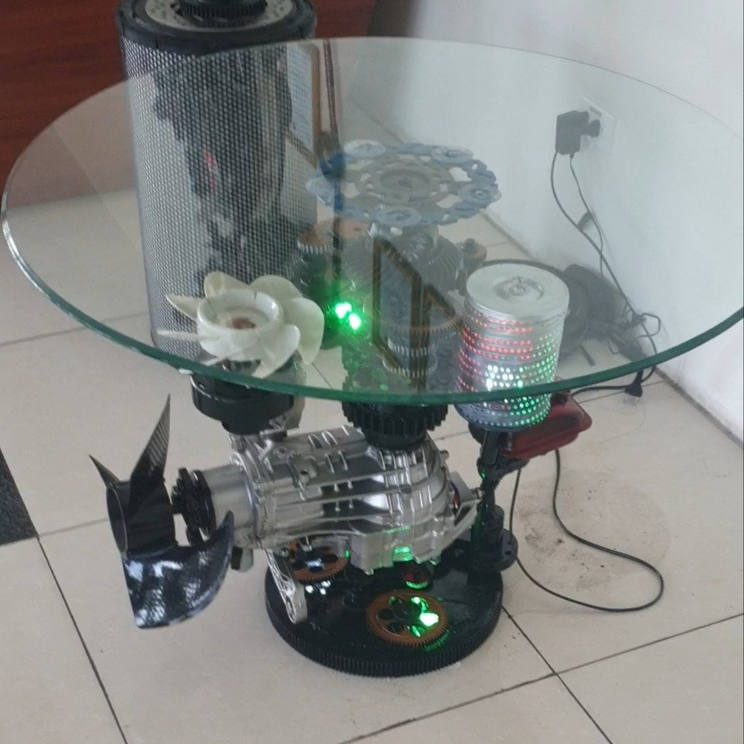 Bàn cafe nghệ thuật cơ khí ALD 13