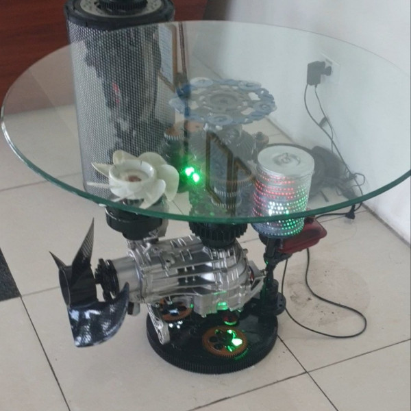 Bàn cafe nghệ thuật cơ khí ALD 13